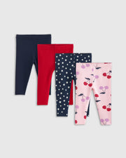 Cherries/Navy Dot
