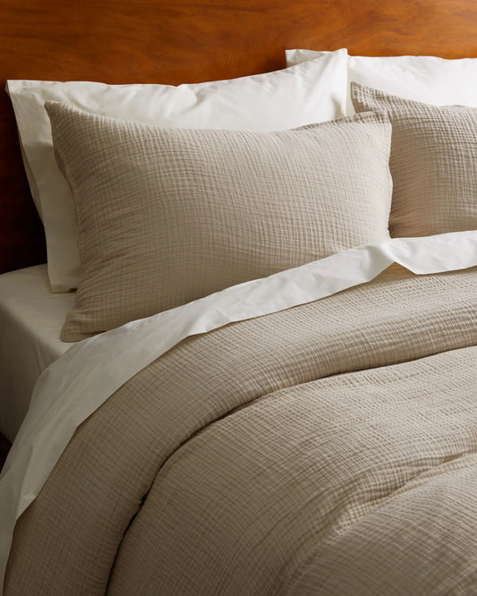 Organic Cotton Gauze Sham Set - US 8012