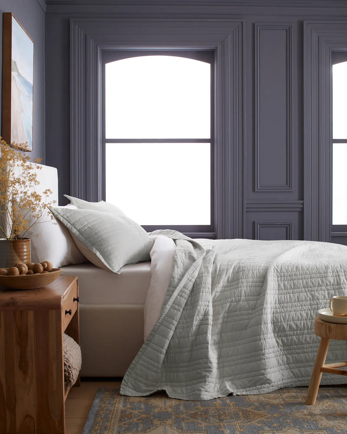 Organic Cotton Stripe Stitch Quilt - US 7786