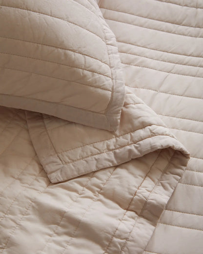 Organic Cotton Stripe Stitch Quilt - US 3563