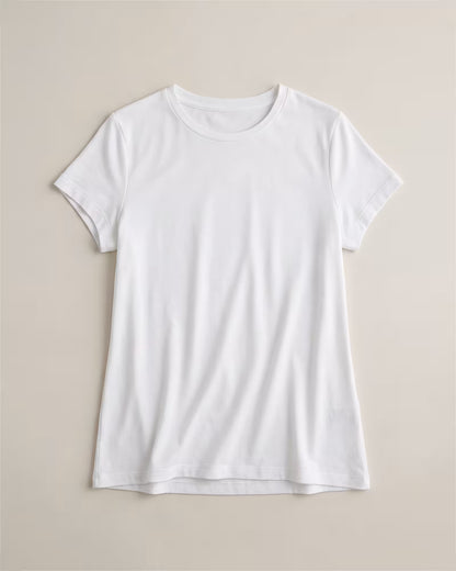 Cotton Modal Crew Neck Swing Tee - US 7346