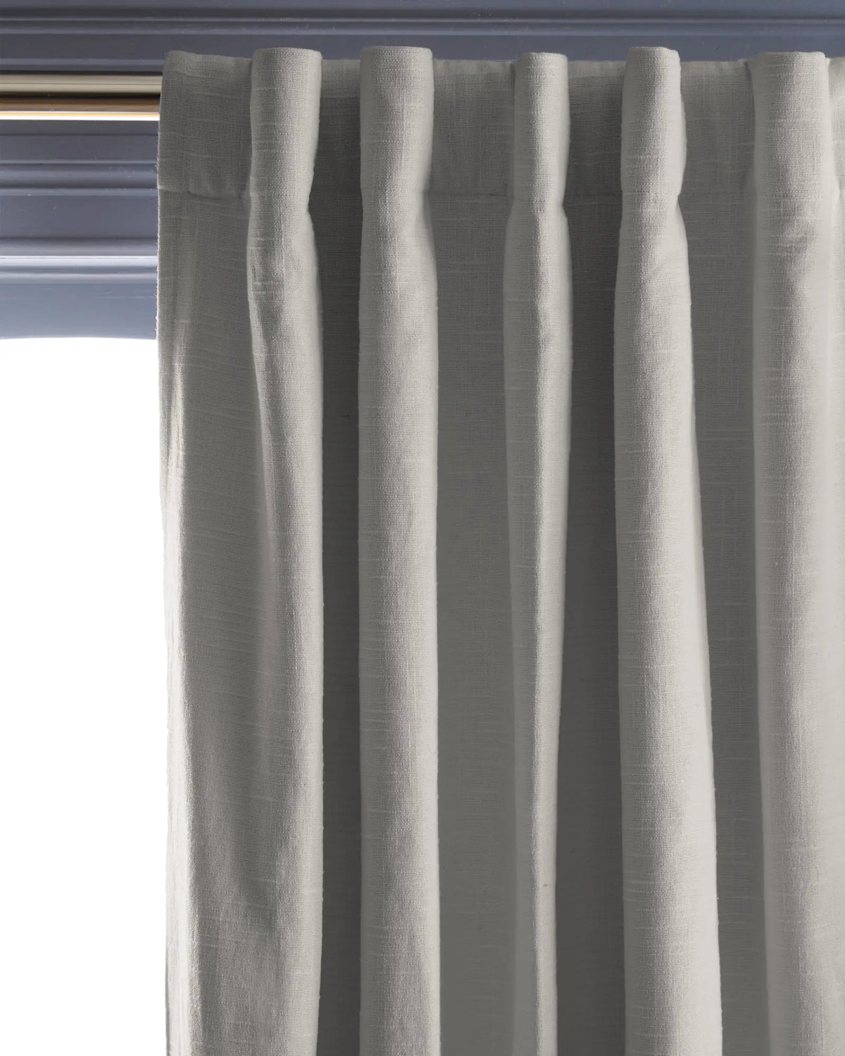 Cotton Slub Room Darkening Curtain - Single Panel - US 3281
