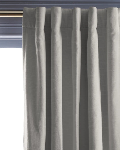 Cotton Slub Room Darkening Curtain - Single Panel - US 3281
