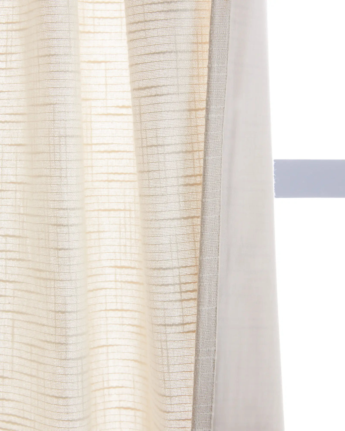 Cotton Slub Curtain - Single Panel - US 6575