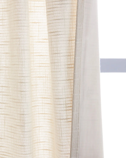 Cotton Slub Curtain - Single Panel - US 6575