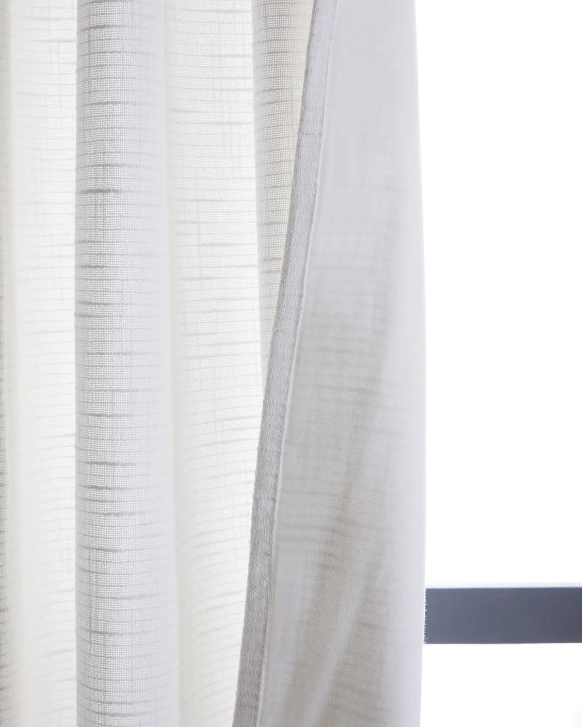 Cotton Slub Curtain - Single Panel - US 7257