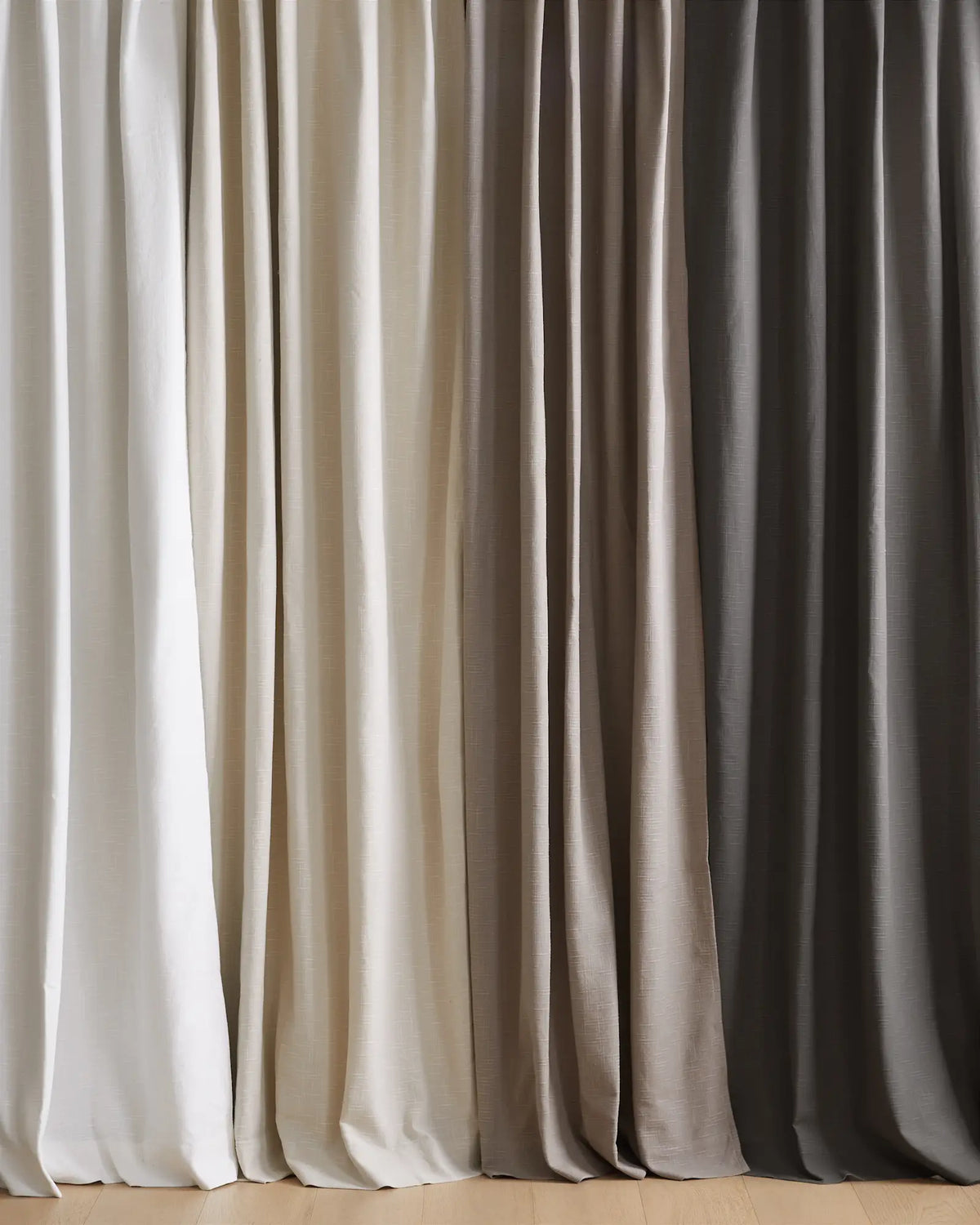 Cotton Slub Room Darkening Curtain - Single Panel - US 3281