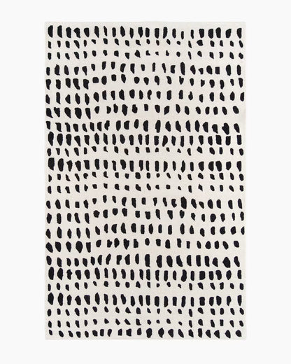 Painterly Dots Hand-Tufted Wool Rug - US 3406