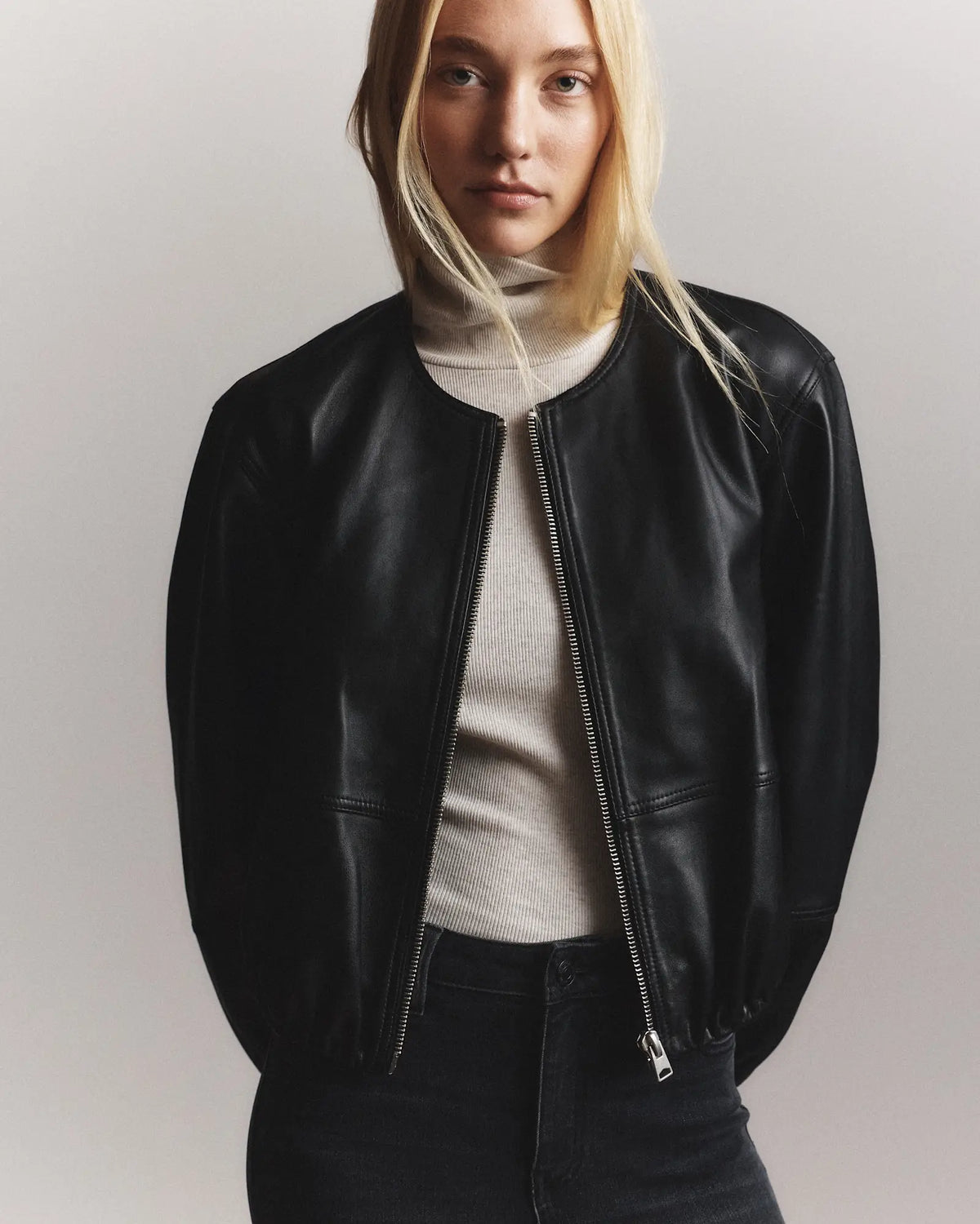 Organic Cotton Micro-Rib Turtleneck - US 7093