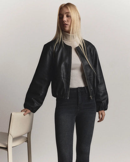 Organic Cotton Micro-Rib Turtleneck - US 7093