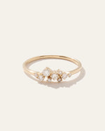 14K Gold Diamond Scatter Ring - US 7778