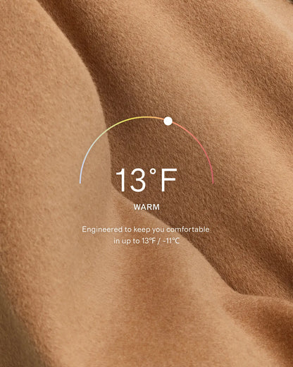 Double-Faced Merino Wool Scarf Coat - US 2349