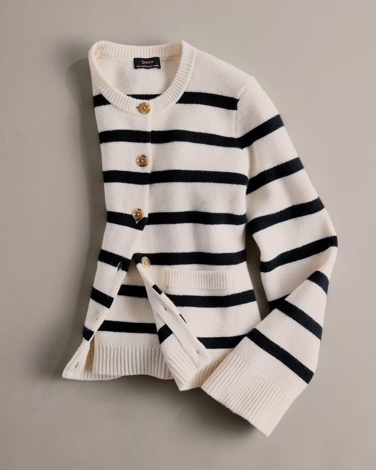 Mongolian Cashmere Structured Cardigan - US 9944