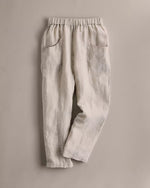 100% European Linen Tapered Ankle Pants - US 5823