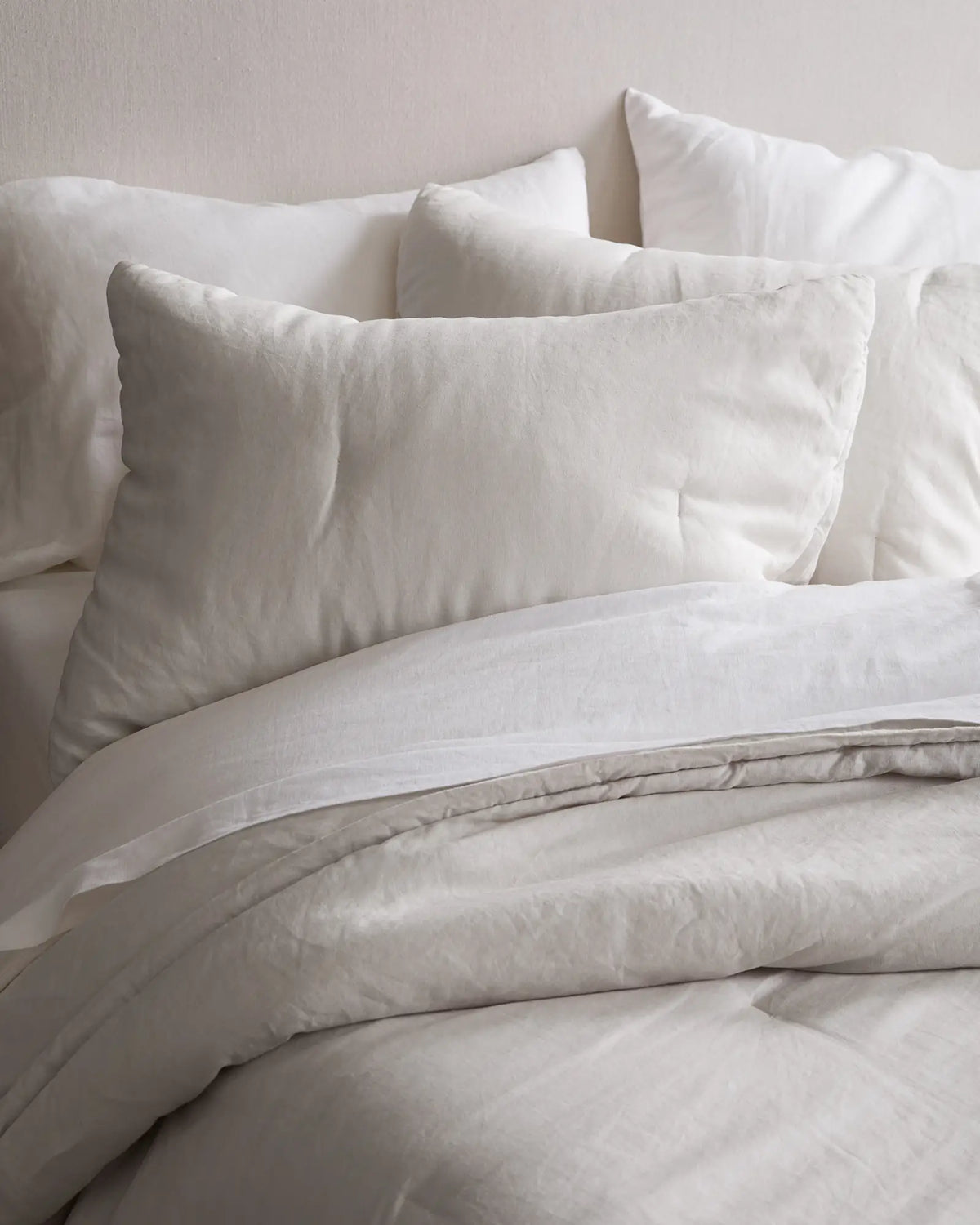 European Linen Essential Quilted Sham Set - US 6504