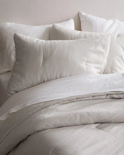 European Linen Essential Quilted Sham Set - US 6504