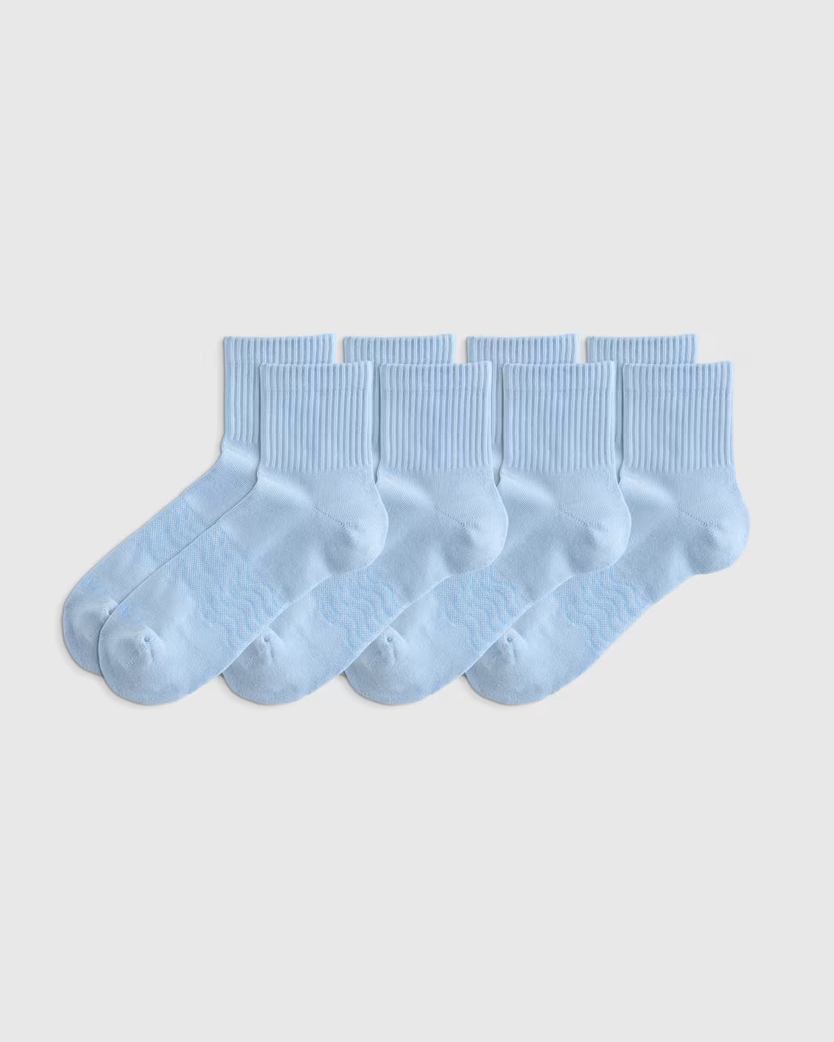 Everyday Cotton Solid Quarter Socks (4-Pack) - US 2625
