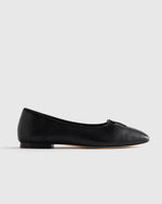 Italian Leather Square Toe Ballet Flat - US 9445