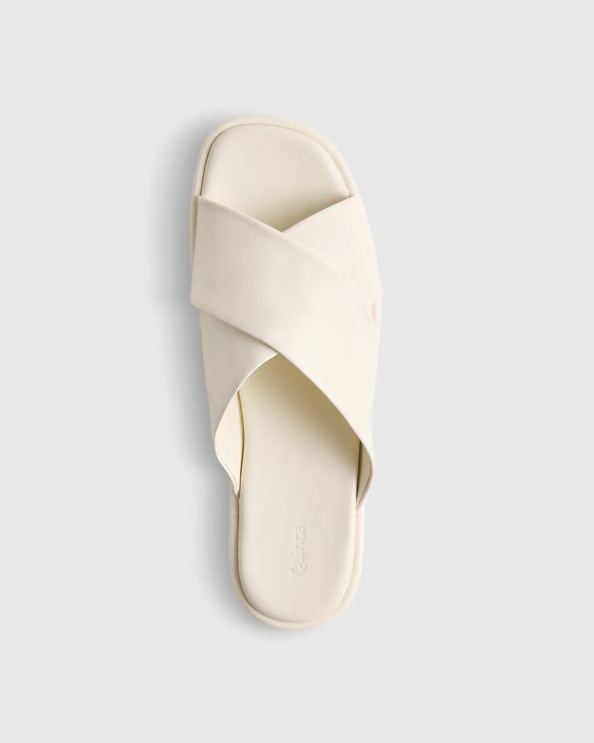 Italian Leather Crossover Slide - US 4322