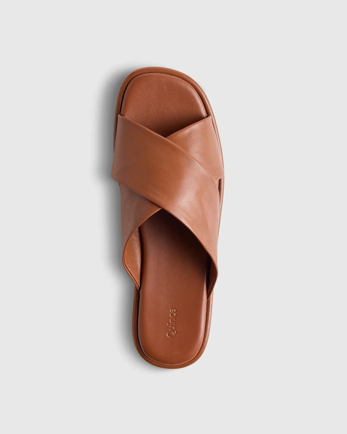 Italian Leather Crossover Slide - US 7594