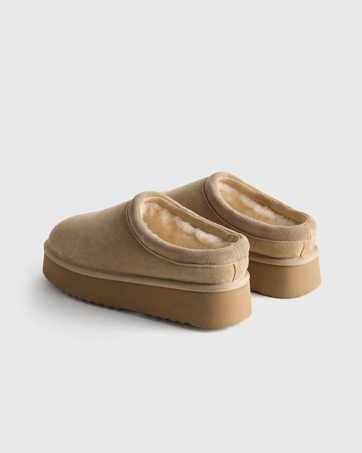 Australian Shearling Platform Clog Slipper - US 7133