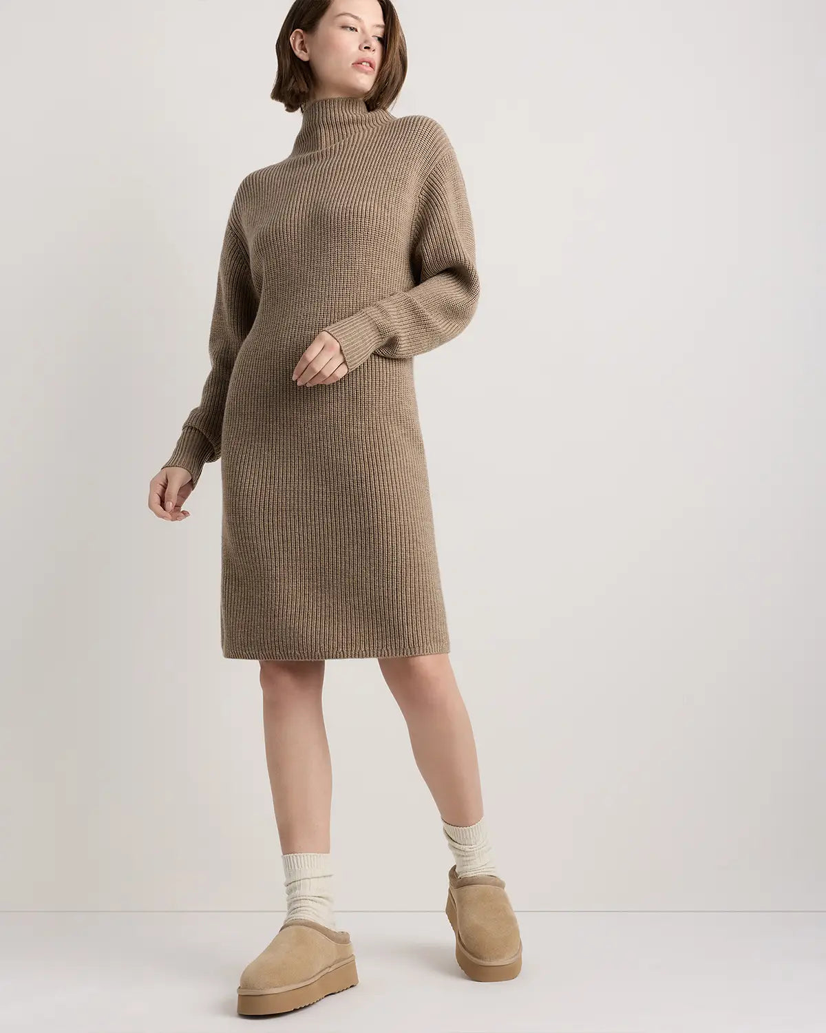 Australian Shearling Platform Clog Slipper - US 7133