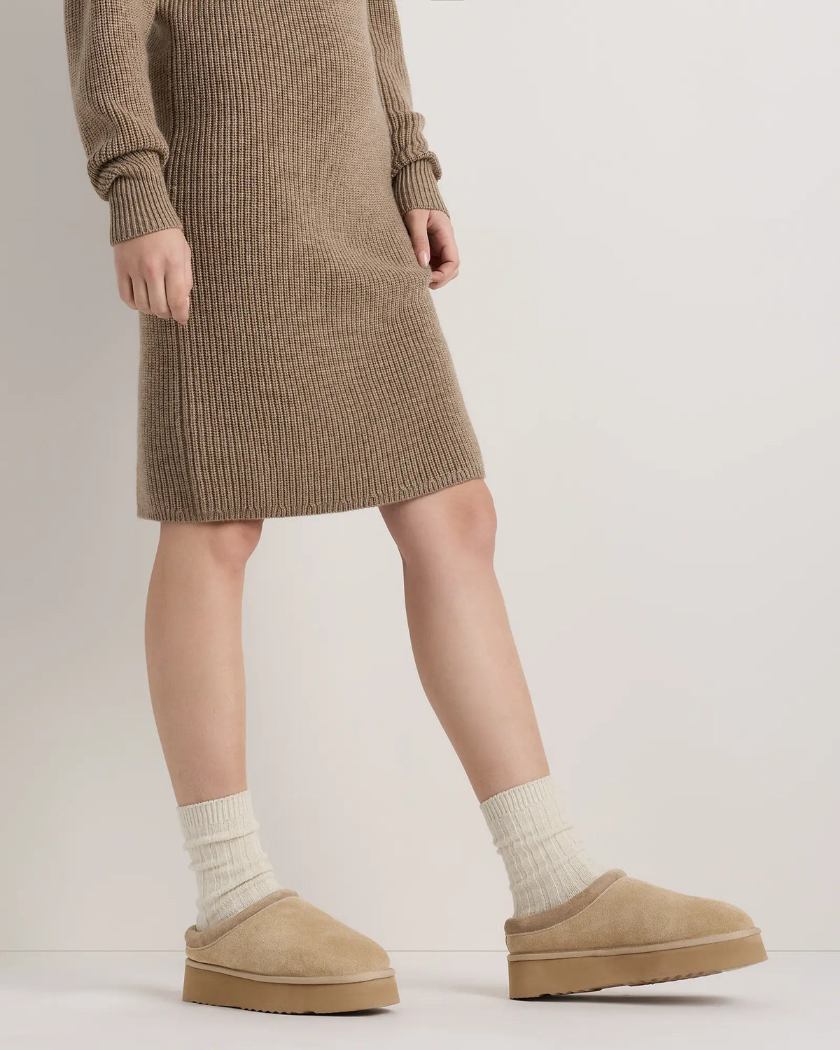 Australian Shearling Platform Clog Slipper - US 7133