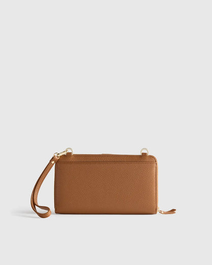 Italian Leather Phone Wallet Crossbody - US 6685