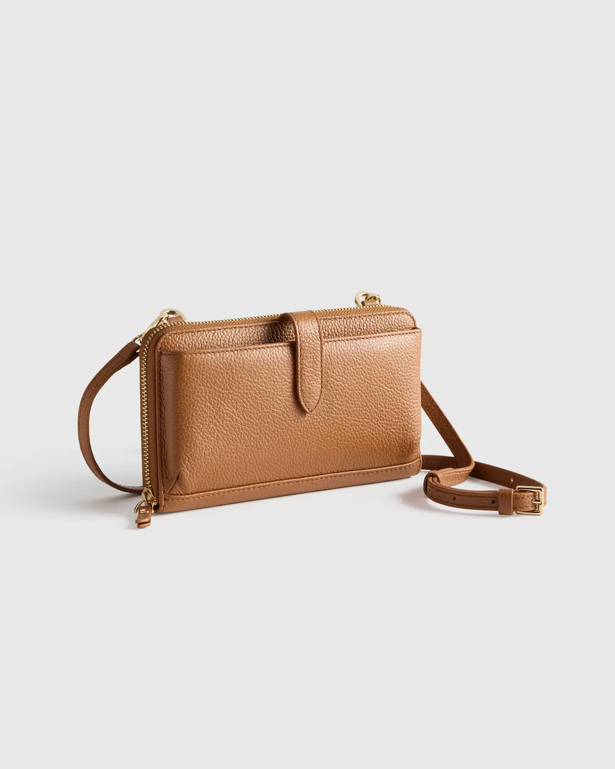 Italian Leather Phone Wallet Crossbody - US 6685