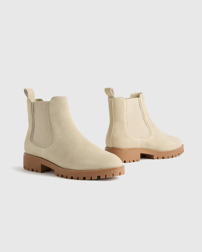 Italian Suede Lug Sole Chelsea Boot - US 8581