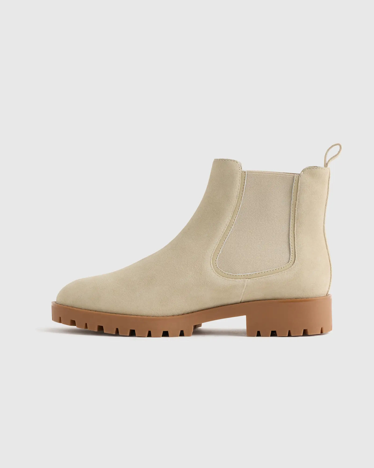 Italian Suede Lug Sole Chelsea Boot - US 8581