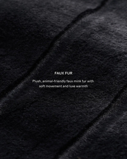 Faux Fur Maxi Wrap Coat - US 0885