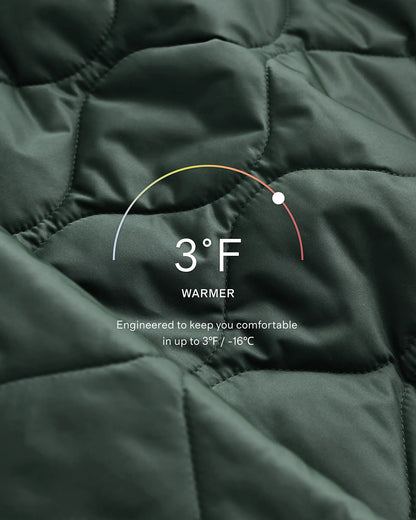 Featherless Quilted Puffer Long Coat - US 7366