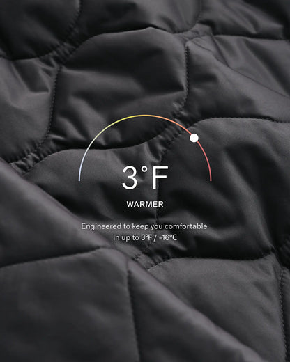 Featherless Quilted Long Puffer Jacket - US 8740