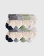 Organic Fold Over Socks 8-Pack - US 6709