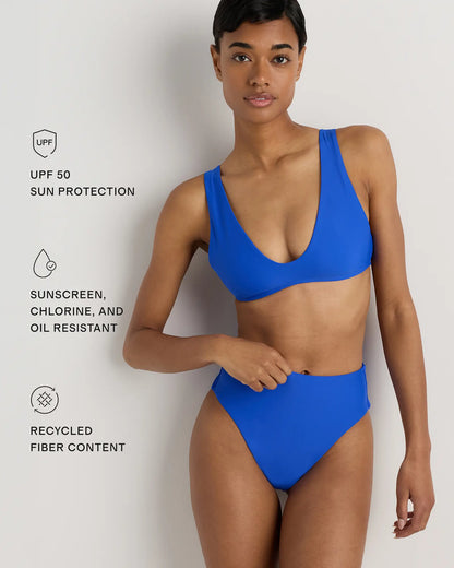 Italian High-Rise High-Leg Bikini Bottom - US 5158