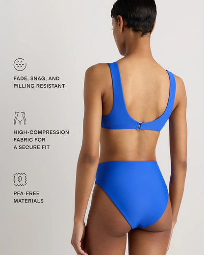 Italian High-Rise High-Leg Bikini Bottom - US 5158