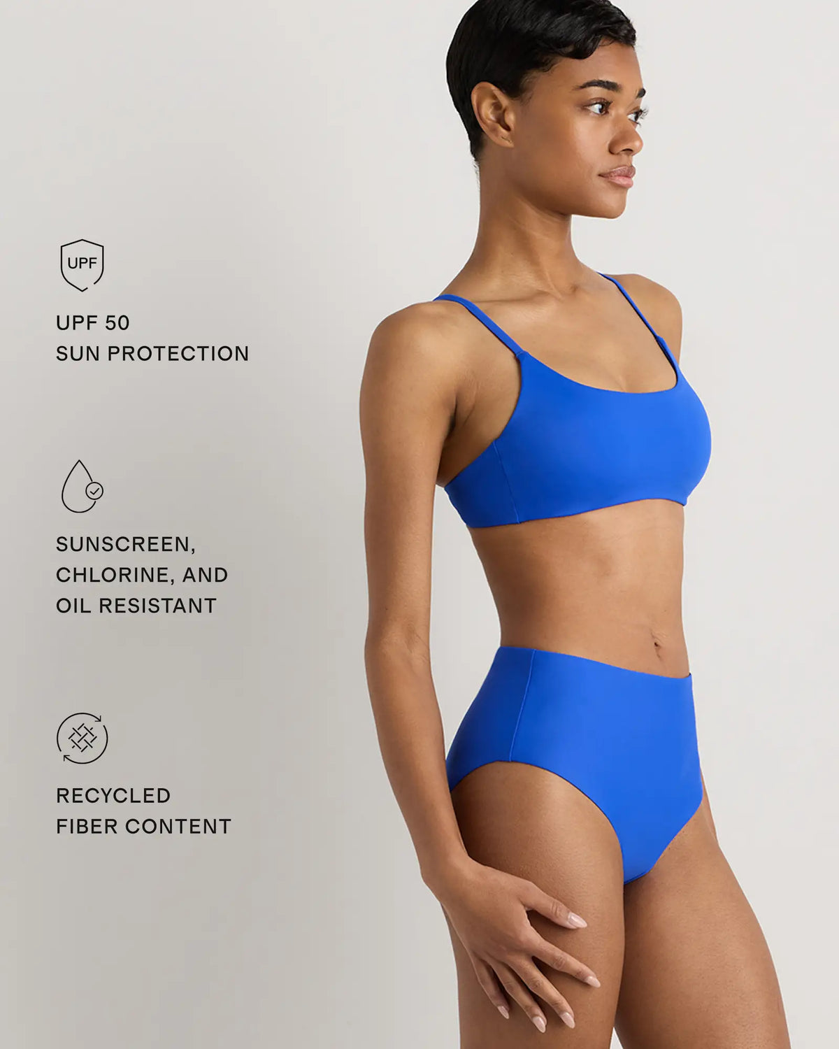 Italian Scoop Neck Bikini Top - US 2789