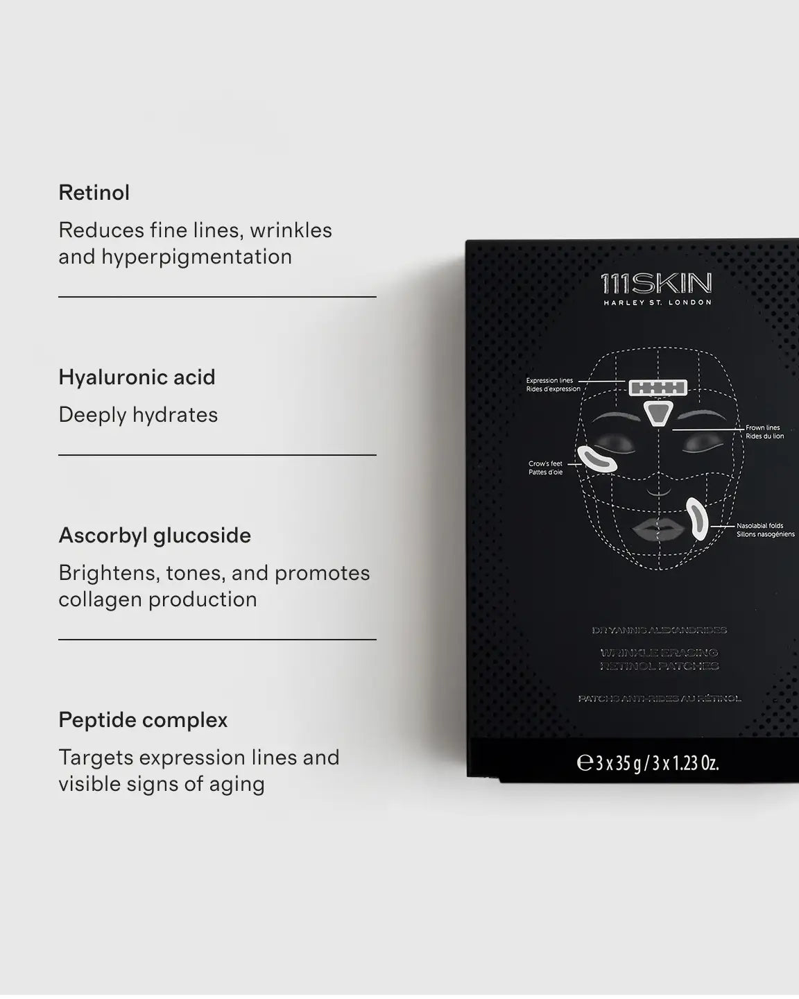 Wrinkle Erasing Retinol Patches by 111SKIN - US 5101