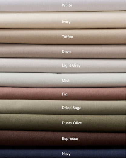 Organic Crisp Percale Fitted Sheet Set - US 0879
