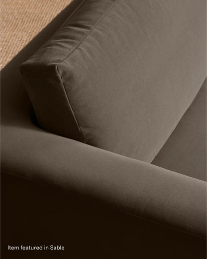 Sierra Curved Arm Sofa in Performance Velvet - US 2104