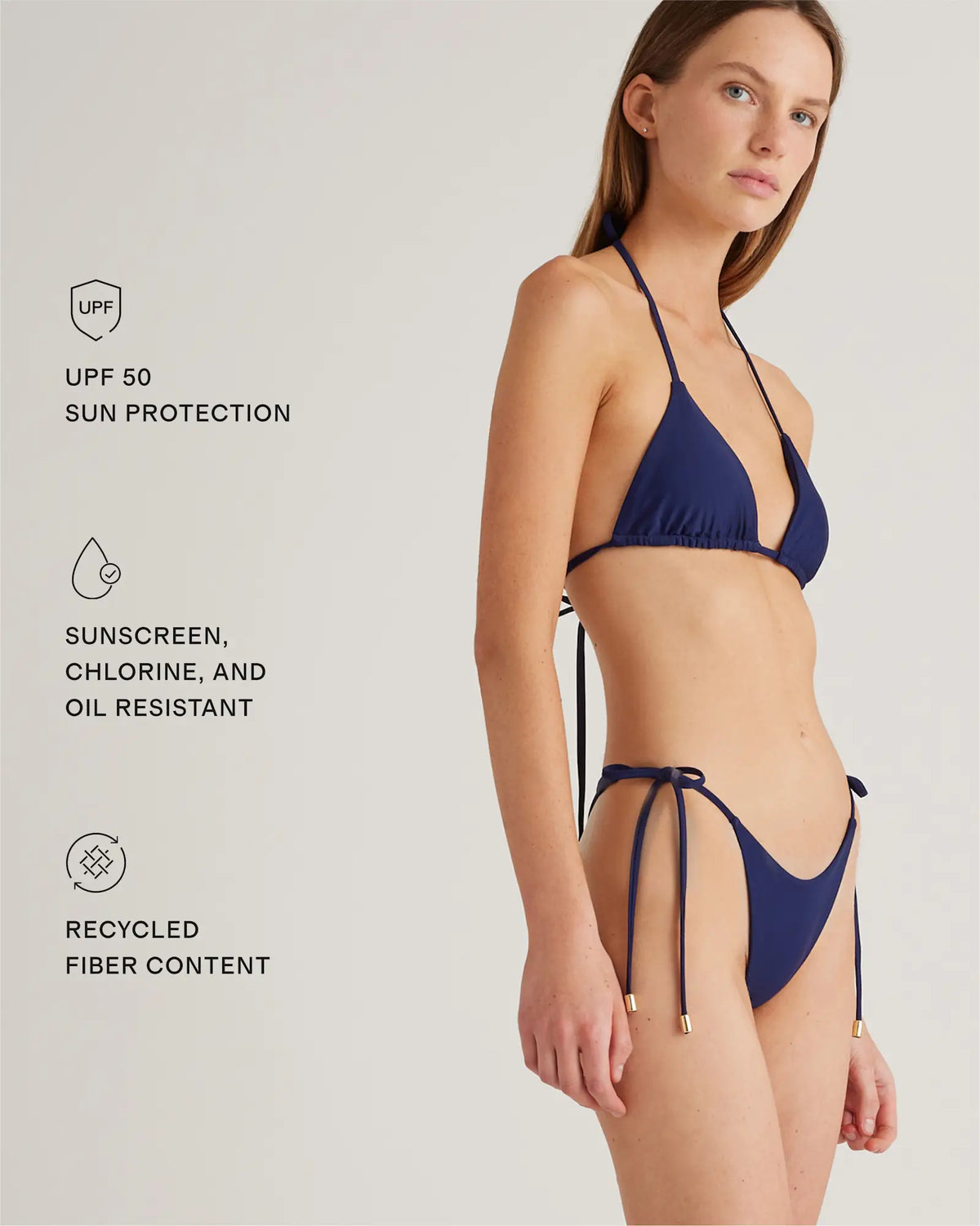 Italian Adjustable Side-Tie Bikini Bottom - US 6942