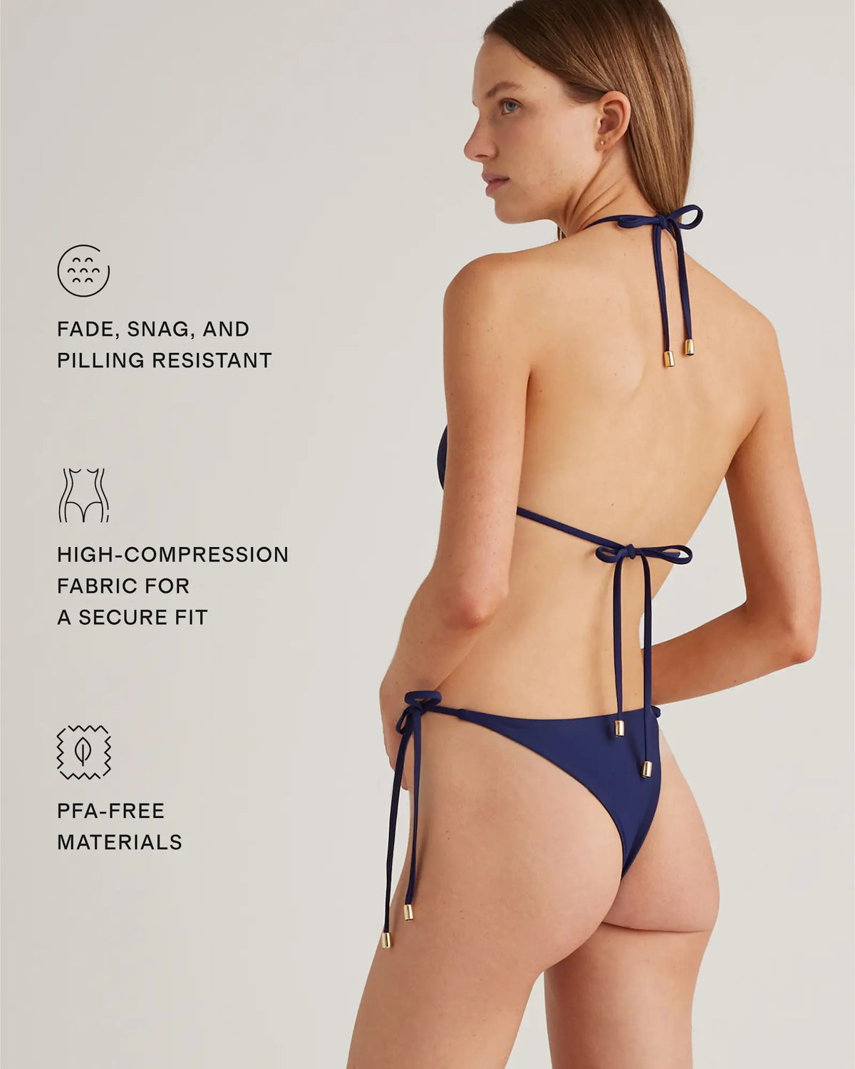 Italian Adjustable Side-Tie Bikini Bottom - US 6942