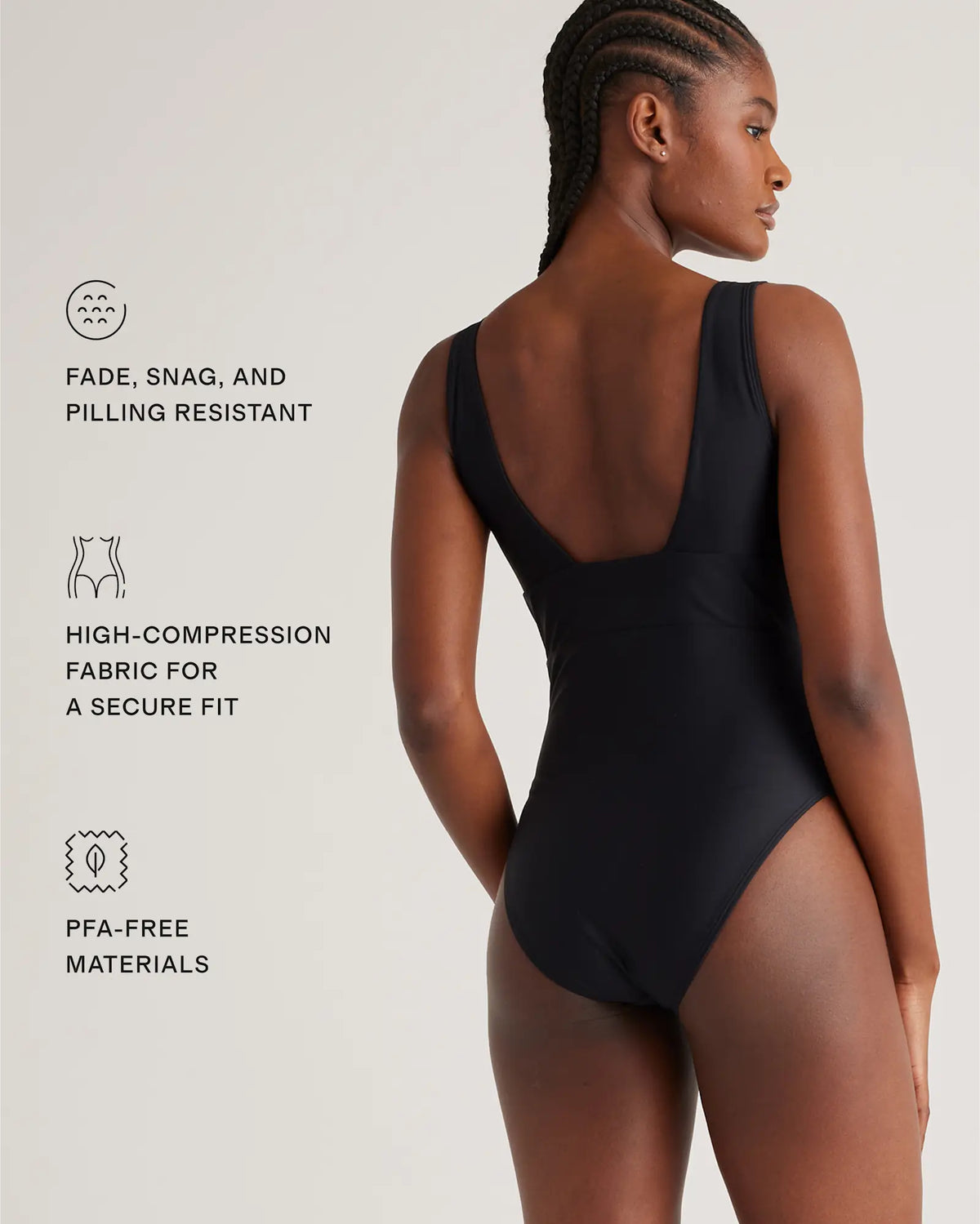 Italian Plunge One-Piece Swimsuit - US 7239