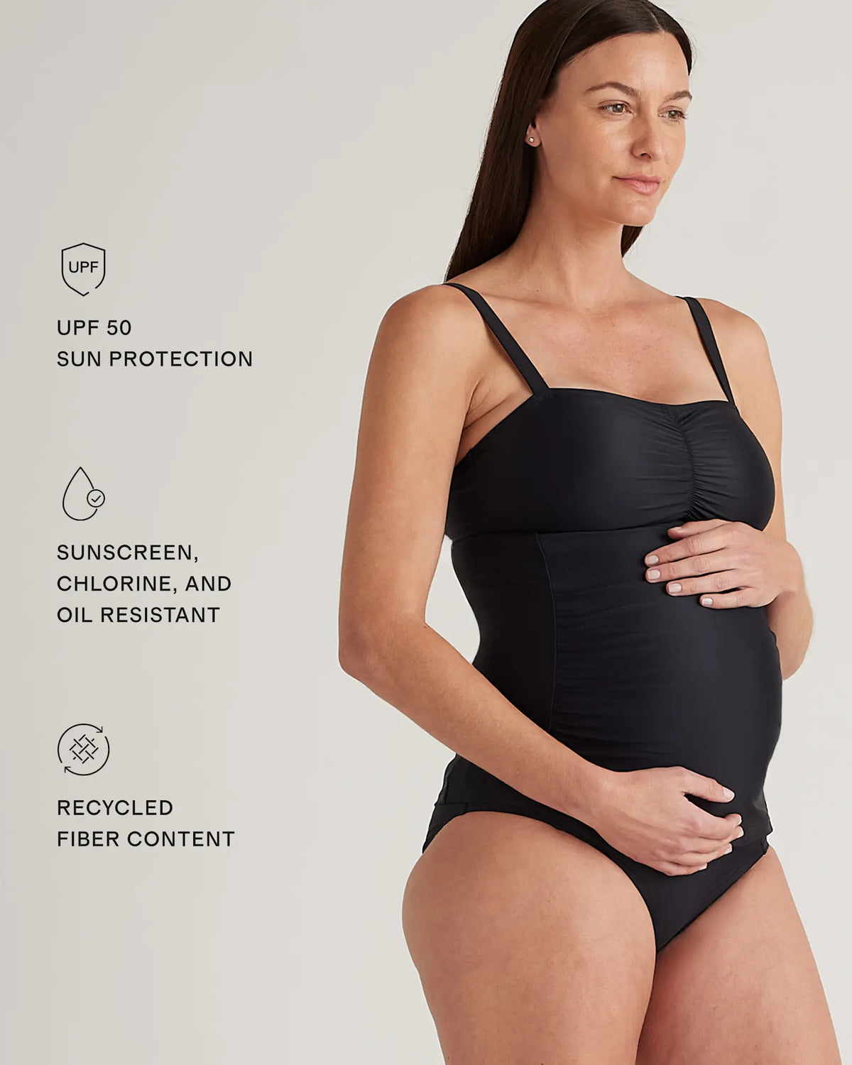 Italian Maternity Two-Piece Tankini Swimsuit - US 1329
