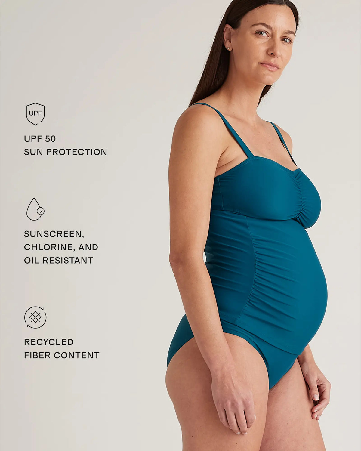 Italian Maternity Two-Piece Tankini Swimsuit - US 2865