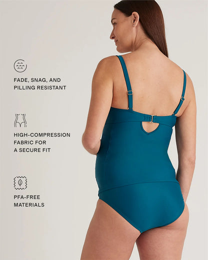 Italian Maternity Two-Piece Tankini Swimsuit - US 2865
