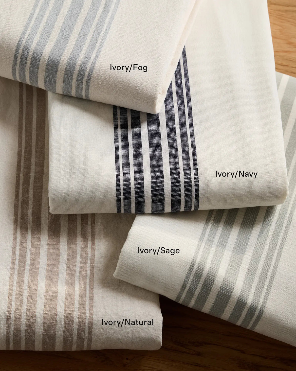 Coastal Stripe Linen Cotton Curtain - Single Panel - US 4039