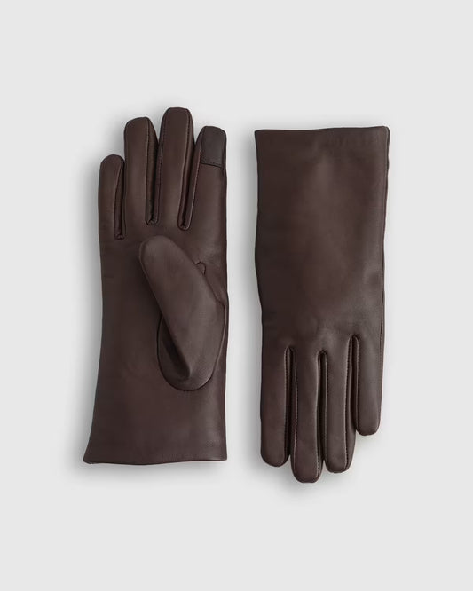 Cashmere Lined Leather Gloves - US 0363
