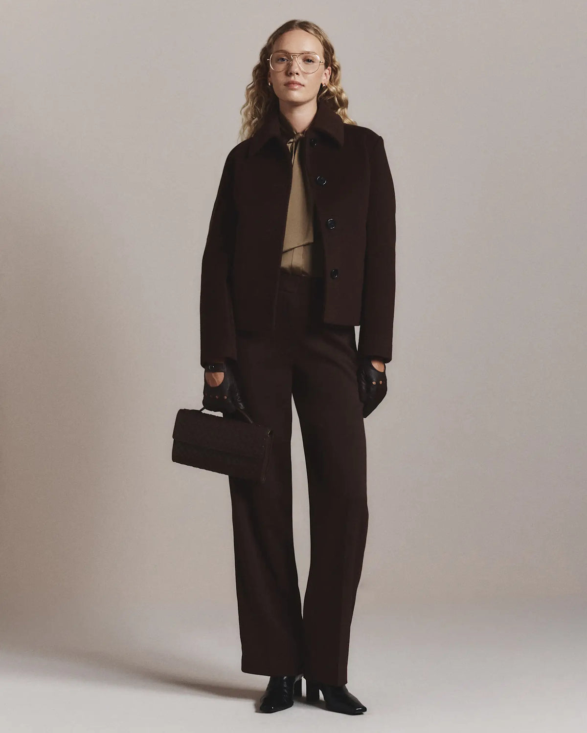 Wool Cashmere Short Coat - US 3187